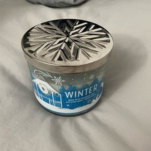 Bath and body candle, never burned, winter scent